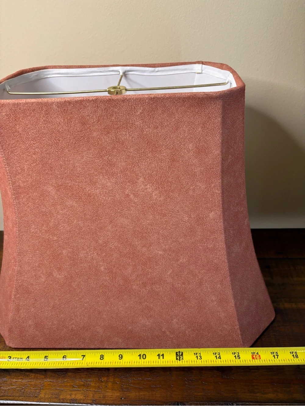Beautiful Suede Square/ Bell Shape Lamp Shade - Picture 8 of 11